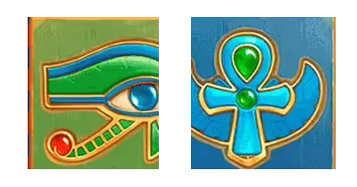 Eye of Horus and Ankh symbol from Book of Gold: Classic